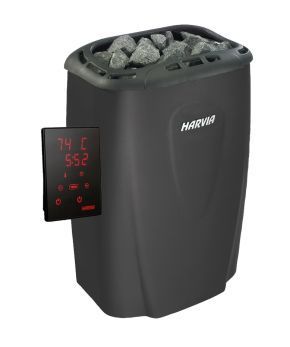 Электрокаменка «HARVIA Moderna V45XE Black HVE454XEM» с выносным пультом